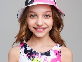 Панама текстильная для девочек