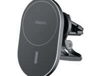 Автомобильный держатель Deppa (55203) Mage Safe Flat магнитный с беспроводной зарядкой (черный)
