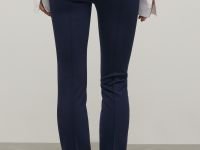 Трикотажные брюки-дудочки