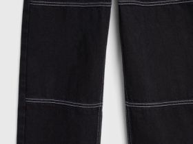 Джинсы Wide leg для мальчиков, Черный