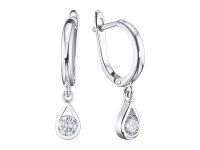 Серьги из белого золота с бриллиантами э0901сг12200201