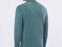 Базовый джемпер с высоким воротником, Голубой