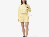 Женские плиссированные флисовые шорты Lacoste