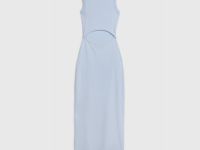 Платье в рубчик для девочек, Голубой