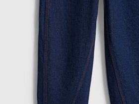 Джинсы Barrel с высокой посадкой, Синий