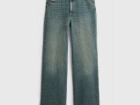 Широкие джинсы со средней посадкой, Синий