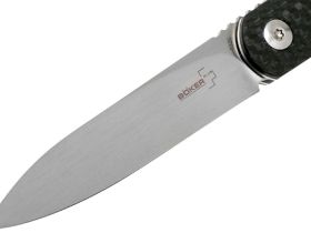 Нож складной Boker Plus LRF, сталь VG10 Satin Plain, рукоять карбон, 01BO079
