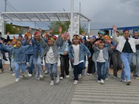 В Жатае открыли новый бульвар с паровым фонтаном