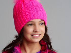 Шапка трикотажная для девочек