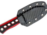 Нож QSP Canary, сталь 14C28N, рукоять G10, черный/красный