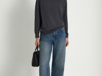 Джемпер с добавлением шерсти свободного силуэта