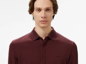 Мужское поло Lacoste с длинными рукавами