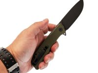 Складной нож Petrified Fish Loco PFB02GRDW, сталь D2, рукоять G10 зеленый