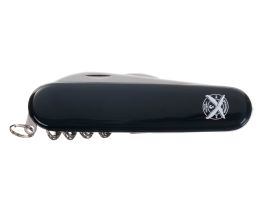 Нож перочинный Stinger 90 мм, 4 функции, черный, в блистере