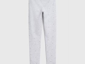 Легинсы с принтом для девочек, Серый