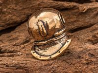 Бусина для темляка Водолазный шлем, бронза