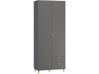 Распашной шкаф Пронто 2-100x220 Графитовый