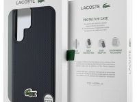 Чехол Lacoste Iconic Woven MagSafe для Galaxy S25 Ultra синий