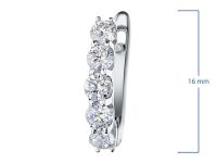 Серьги из белого золота с бриллиантами э4701сг09200956
