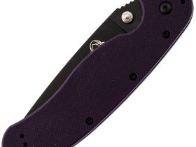 Складной нож Steelclaw Крыса Black сталь AUS-8, рукоять фиолетовый G10
