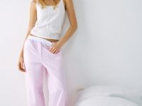 Пижамные брюки из хлопка, Розовый