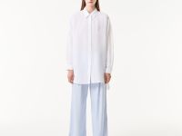 Женская лёгкая рубашка Lacoste из льна