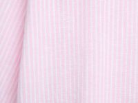 Рубашка из смесового льна в полоску, Розовый