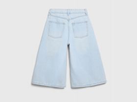 Шорты-бермуды из денима для девочек, Голубой