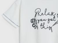 Свободная футболка для девочек, Белый