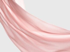 Блузка из шифона с шарфом, Розовый