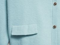 Кардиган из мягкой пряжи, Зеленый