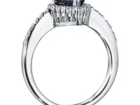 Кольцо из белого золота с сапфиром э4758кц06210467