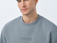 Свитшот с объёмным принтом, Зеленый