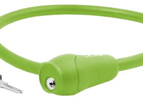 Велозамок M-wave ACME, комплект ключей, трос 12x600 мм (фиолетовый)