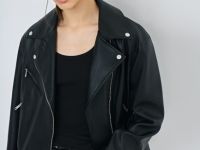 Косуха из искусственной кожи, Черный