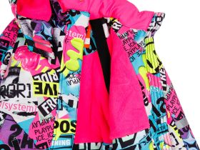 Комплект текстильный с полиуретановым покрытием для девочек: куртка, полукомбинезон