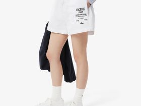 Длинные шорты Lacoste с принтом