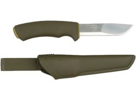 Нож с фиксированным лезвием Morakniv Bushcraft Forest, сталь Sandvik 12C27, ручка резина/пластик