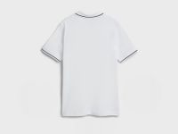 Поло с вышивкой для мальчиков, Белый