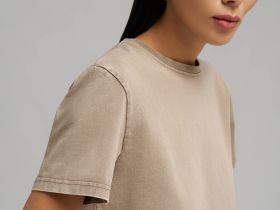 Футболка прямого кроя с эффектом варки