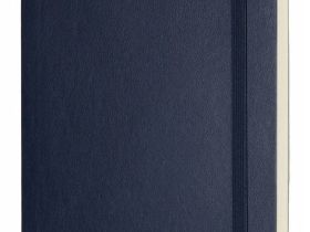 Записная книжка нелинованная Moleskine "Classic Sof" Large, 130х210 мм 192 стр, обложка синий сапфир