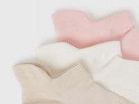 Короткие фитнес-носки, 3 пары, Бежевый