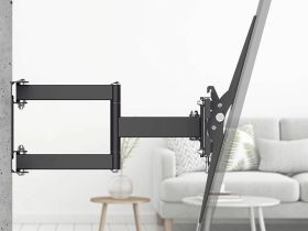 Кронштейн Hama поворотно-выдвижной, наклонный 32"-65", до 50 кг черный