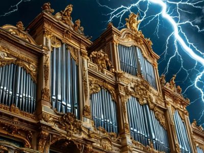Рок-хиты на органе при свечах в готическом соборе (Храм Посещения Пресвятой Девой Марией Елизаветы)