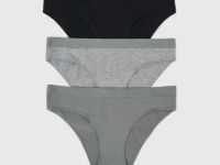 Трусы-брифы, 3 шт., Зеленый