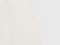 Майка в рубчик для девочек, Белый