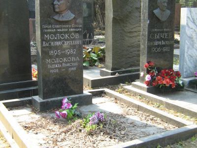 Могила - Молоков Василий Сергеевич (1895-1982), Герой Советского Союза