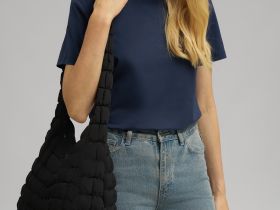 Футболка прямого кроя из мерсеризованного хлопка