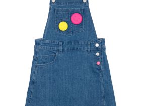 Сарафан текстильный джинсовый для девочек