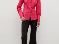 Рубашка с широкими манжетами